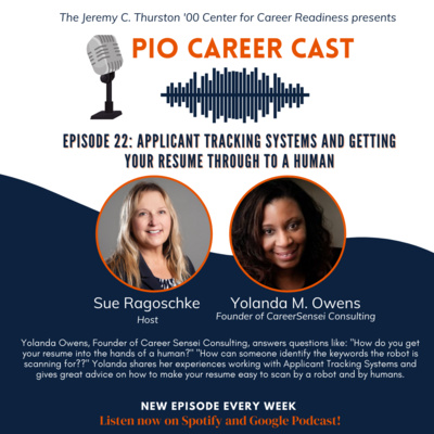 Applicant Track Systems and Getting Your Resume Through to a Human with Guest Speaker Yolanda Owens of Careen Sensei Consulting