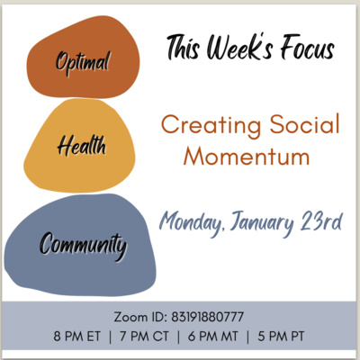 1/23/23 - Creating Social Momentum episode artwork