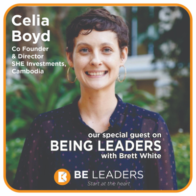 Growing pains: Brett with Celia Boyd, co-founder and director of SHE Investments, Cambodia.