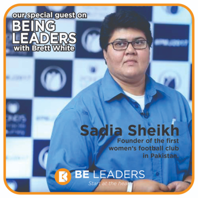 The value of trust: Brett with Sadia Sheikh, founder of the first women's football club in Pakistan.