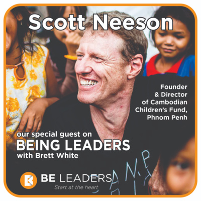 Trust and culture: Brett with Scott Neeson, founder and director of Cambodian Children’s Fund