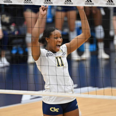 Fighting Peaches: Georgia Tech volleyball Breland Morrissette pre-Clemson home interview (11.24.21)