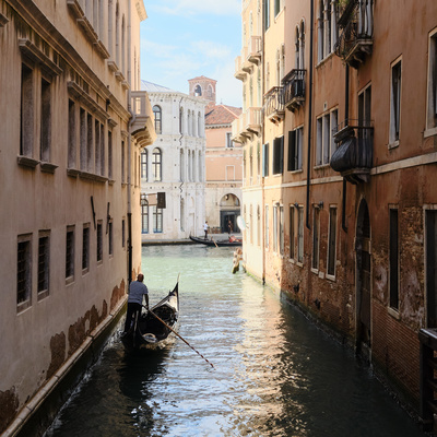 Fahrradverbot in Venedig und ein junger Hund Jack mit Flusen im Kopf | 007