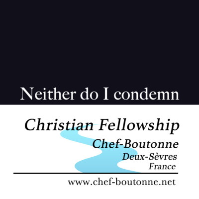 Neither do I condemn