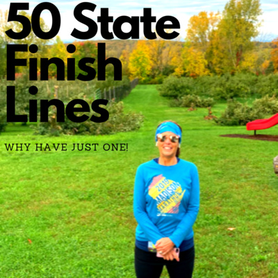 Season 1. Ep. 1 50 State Finish Lines: Join us for a conversation about the Bismarck, North Dakota Half Marathon, Speed Goat HOKAS, and the power of pace groups.