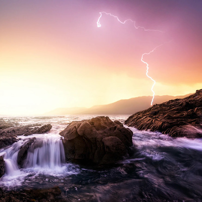 Thunder Sounds with Waterfall White Noise | Water Sounds for Focus and Relaxation episode artwork