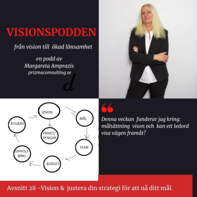 Avsnitt 28 - Vision, justera din strategi för att nå ditt mål & ledord.