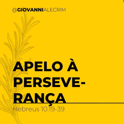 Apelo à perseverança [DEVOCIONAL]