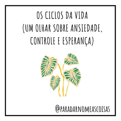 S03EP89 - Os Ciclos da vida ( um olhar sobre ansiedade, controle e esperança) episode artwork