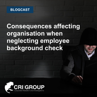 Consequences of neglecting employee background checks