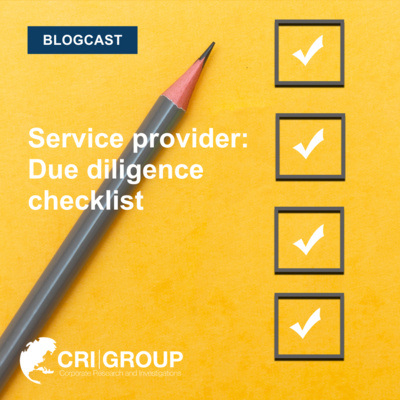 Are you looking for a service provider due diligence checklist?