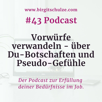 #43 Vorwürfe verwandeln - über Du-Botschaften und Pseudo-Gefühle