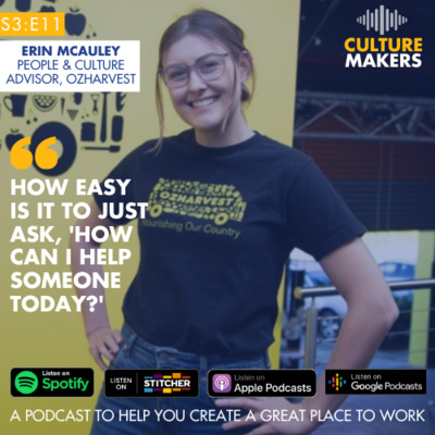 Erin McAuley, People & Culture Advisor, OzHarvest