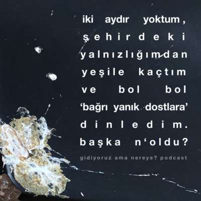 gidiyoruz ama nereye?