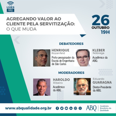 Trecho da LIVE ABQ AGREGANDO VALOR AO CLIENTE PELA SERVITIZAÇÃO