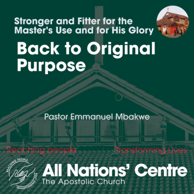Back to Original Purpose