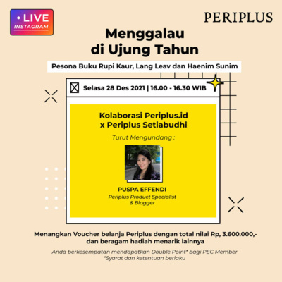 Episode 47. IGLive #4 Menggalau di Ujung Tahun. Pesona Buku Rupi Kaur, Lang Leav, dan Haemin Sunim