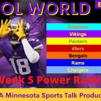Week 5 Power Rankings!!! Where are your Minnesota Vikings? episode artwork