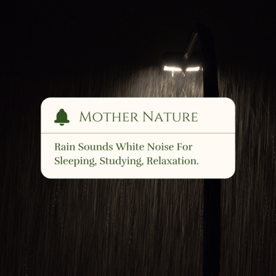 Rain Sounds White Noise For Sleeping, Studying, Relaxing #1