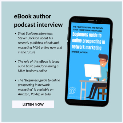 eBook author podcast interview - Shari Soelberg interviews Steven Jackson about his recently published eBook