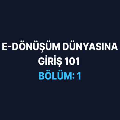 E-Dönüşüm Dünyasına Giriş 101 E-Dönüşüm Dünyasına Giriş 101