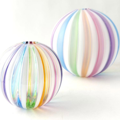 丹波篠山市「ガラス工房るん」〜虹と黒豆〜