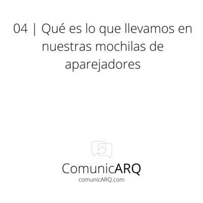 04_ Qué llevamos en nuestras mochilas