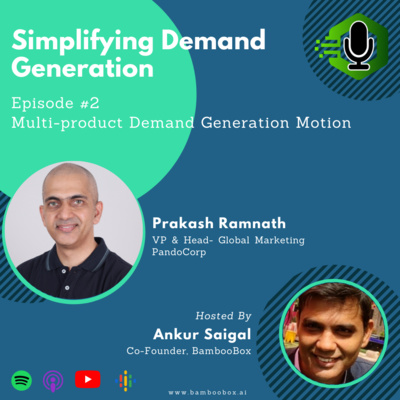 Multi-product Demand Generation Motion with Prakash Ramnath | Simplifying Demand Generation