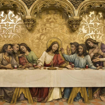 LUKE 19:28-40; 22:14-23:56 AND THE GUYS episode artwork