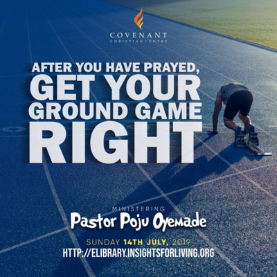 After you have Prayed get your Ground Game Right