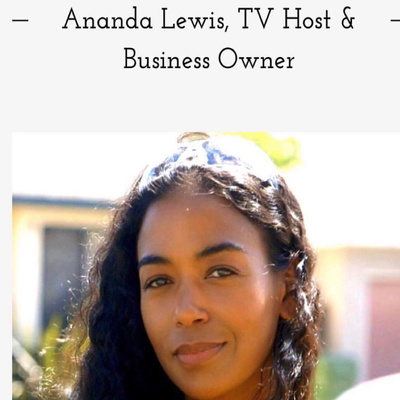 Interview with TV Host, Ananda Lewis