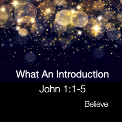 "What An Introduction" - John 1:1-5 (January 10, 2021)