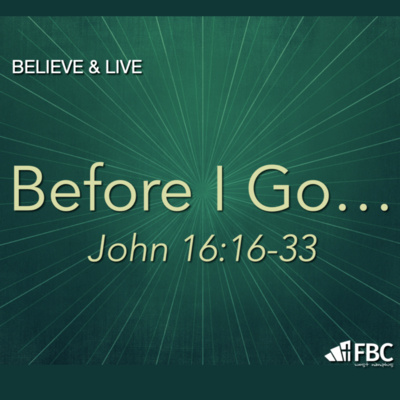 "Before I Go" - John 16:16-33 (July 24, 2022)