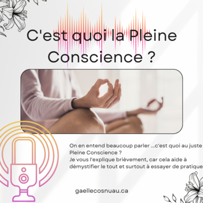 C'est quoi au juste la Pleine Conscience ?