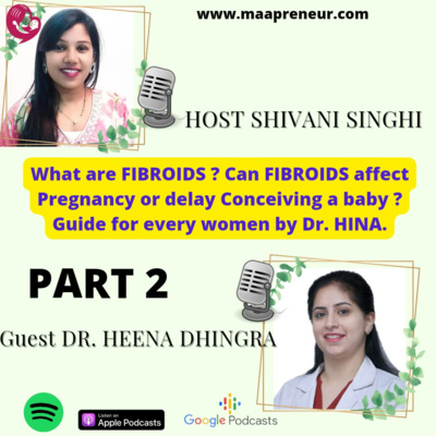 PART 2 What are FIBROIDS ? Can FIBROIDS affect Pregnancy or delay Conceiving a baby ? Guide for every women by Dr. HINA. फाइब्रॉइड्स क्या है,पूरा डिस्कशन डॉक्टर हीना के साथ ।…