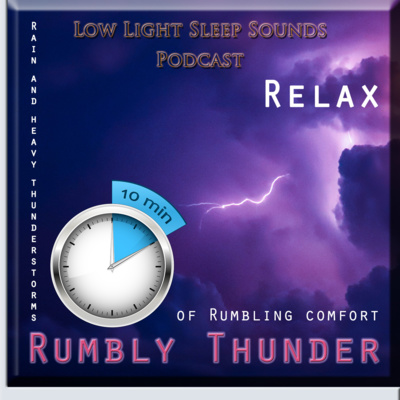 Thunderstorm for Sleep| 10 MINUTES | Rumbling Thunderstorms and light rain |Sleep Better Tonight!!!