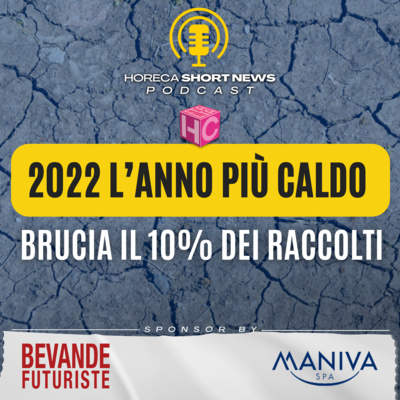 🔥2022: l’anno più caldo brucia il 10% dei raccolti 💻 Webinar di Unilever su Horeca e sostenibilità ❄️ Epta: innovazione eco-friendly 🍷I vignaioli sostenibili sono in una guida 💬Citazione episode artwork
