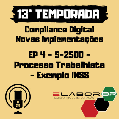 S-2500 - Processo Trabalhista - Exemplo INSS