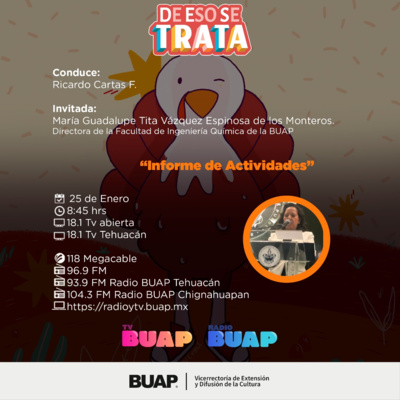 Ep. Segundo Informe de Labores de la FIQ. De eso se trata. episode artwork