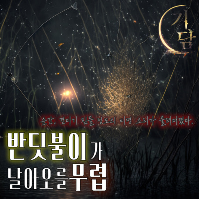 반딧불이가 날아 오를 무렵 '어느새 강에는 밤이 드리웠다.'