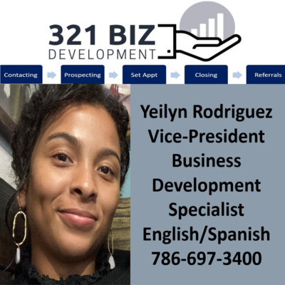Yeilyn Rodriguez, Vice President, 321 Biz Dev, First Solo Episode En Español