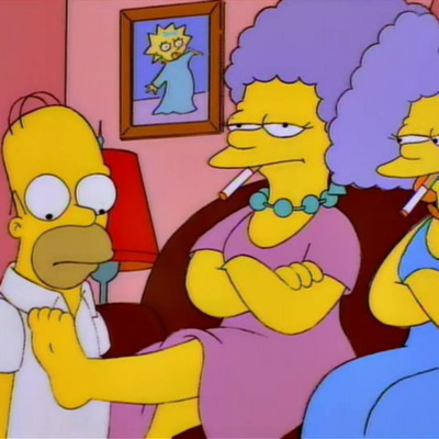 Homer vs Patty and Selma episode artwork