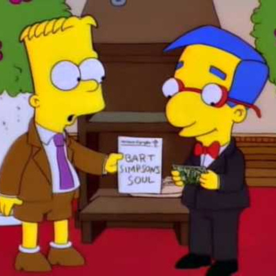 Bart Sells His Soul episode artwork