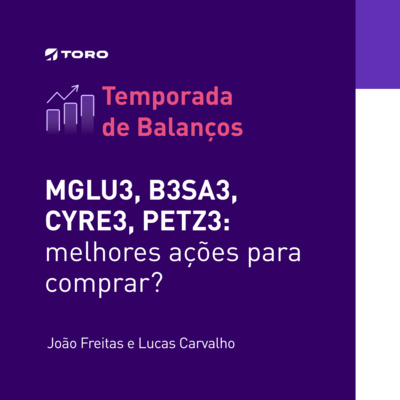 #077 | MGLU3, B3SA3, CYRE3, PETZ3: melhores ações para comprar? Análise dos resultados do 4T21 📊 episode artwork