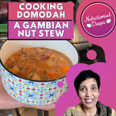 Cooking Domodah - a Gambian Nut Stew