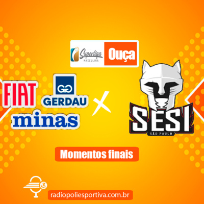 JORNADA DO VÔLEI - SUPERLIGA MASCULINA DE VÔLEI 2021 2022 - RODADA #7 - RETURNO - MOMENTOS FINAIS DE FIAT GERDAU MINAS 3 X 0 SESI-SP episode artwork