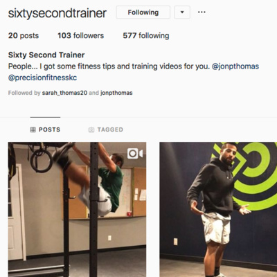 Episode 23 - Jon P Thomas of @sixtysecondtrainer on Insta