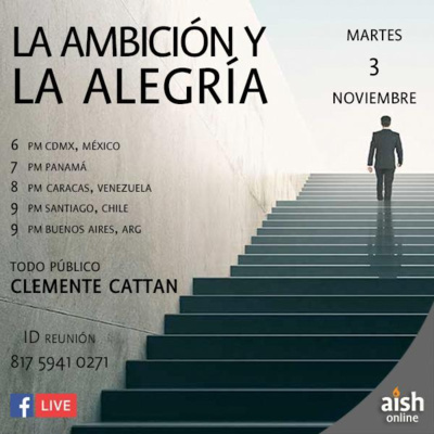 LA AMBICIÓN Y LA ALEGRÍA