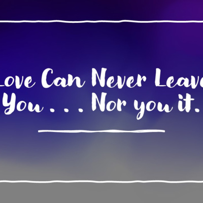 What happens when we cannot bear to be separate from the one we love?