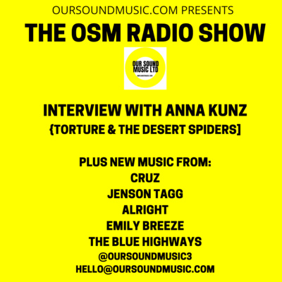 Episode 7 - An interview with Anna Kunz (Torture & The Desert Spiders) plus new music